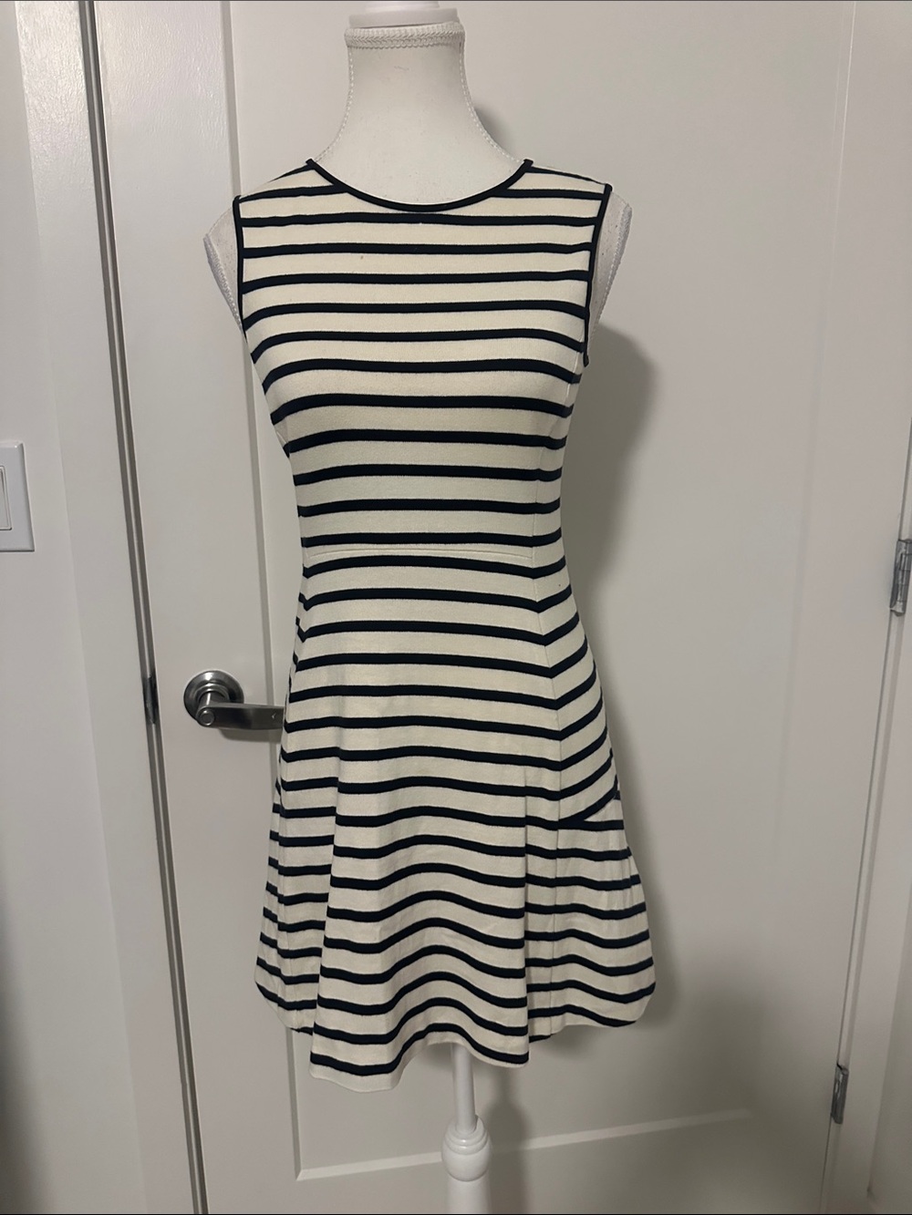 Theory striped mini dress sleeveless size 0